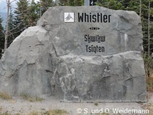 Whistler in der Sprache der Sqamish