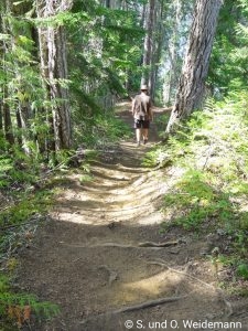 Wanderung auf dem Helmcken Falls Rim Trail