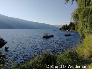 Der Campingplatz liegt am Skaha Lake