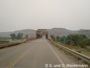 Wir fahren auf die Badlands zu.