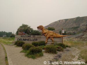 Der Ortseingang von Drumheller