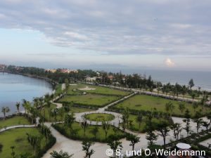 Der Blick aus dem Hotelzimmer